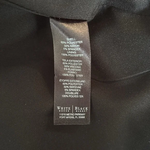 White House Black Market Women's Blazer Black Like New - Picture 6 of 6